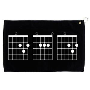 Mens Fathers Day Gift Dad Guitar Chord Grommeted Golf Towel