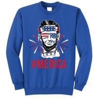 Merica Fireworks Director Lincoln Funny Gift Sweatshirt