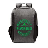 Magically Fucking Delicious Funny Shamrock St. Patricks Day Vector Backpack