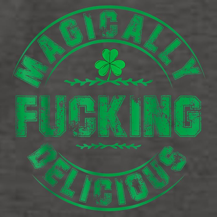 Magically Fucking Delicious Funny Shamrock St. Patricks Day Vector Backpack
