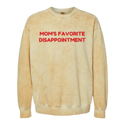 Mom's Favorite Disappointment Colorblast Crewneck Sweatshirt