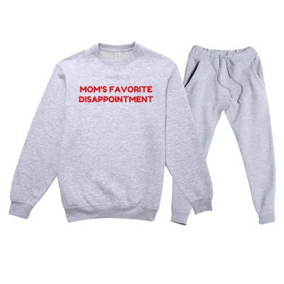 Mom's Favorite Disappointment Premium Crewneck Sweatsuit Set