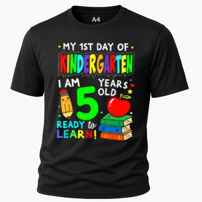 My First Day Of Kindergarten 1st Day Of School Cooling Performance Crew T-Shirt