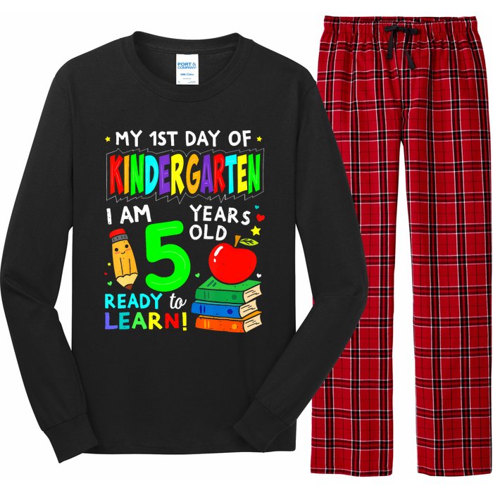 My First Day Of Kindergarten 1st Day Of School Long Sleeve Pajama Set