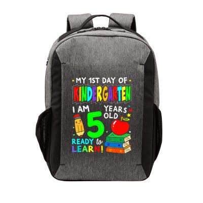 My First Day Of Kindergarten 1st Day Of School Vector Backpack