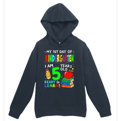 My First Day Of Kindergarten 1st Day Of School Urban Pullover Hoodie