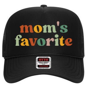 Mama’S Favorite Daughter Favorite Child High Crown Mesh Back Trucker Hat