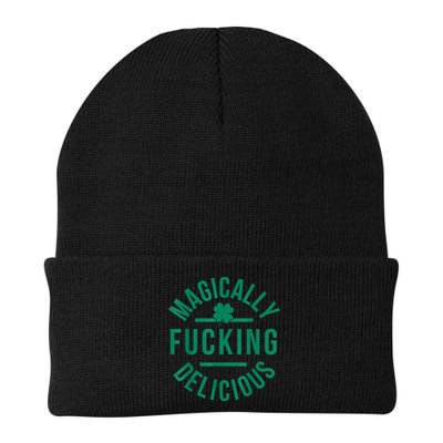 Magically Fucking Delicious Funny Shamrock St. Patrick's Day Beanie