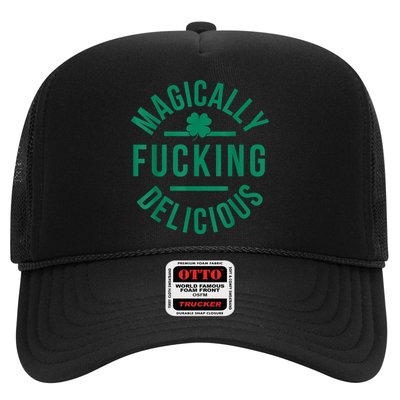 Magically Fucking Delicious Funny Shamrock St. Patrick's Day Trucker Hat
