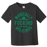 Magically Fucking Delicious Funny Shamrock St. Patrick's Day Toddler T-Shirt