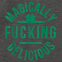 Magically Fucking Delicious Funny Shamrock St. Patrick's Day Vector Backpack