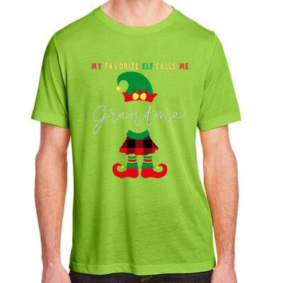 My Favorite Elves Call Me Grandma Elf Ugly Christmas Cute Gift Adult ChromaSoft Performance T-Shirt