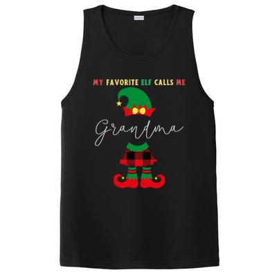 My Favorite Elves Call Me Grandma Elf Ugly Christmas Cute Gift PosiCharge Competitor Tank