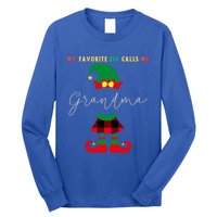 My Favorite Elves Call Me Grandma Elf Ugly Christmas Cute Gift Long Sleeve Shirt