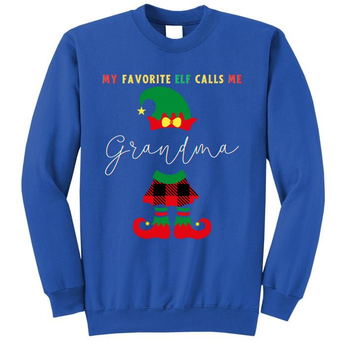 My Favorite Elves Call Me Grandma Elf Ugly Christmas Cute Gift Sweatshirt