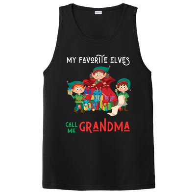 My Favorite Elves Call Me Grandma Elf Ugly Christmas Gift PosiCharge Competitor Tank