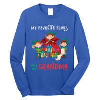 My Favorite Elves Call Me Grandma Elf Ugly Christmas Gift Long Sleeve Shirt