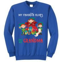 My Favorite Elves Call Me Grandma Elf Ugly Christmas Gift Sweatshirt