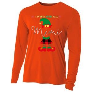 My Favorite Elves Call Me Mimi Elf Ugly Christmas Funny Gift Cooling Performance Long Sleeve Crew