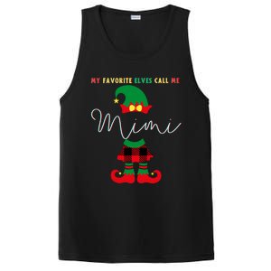 My Favorite Elves Call Me Mimi Elf Ugly Christmas Funny Gift PosiCharge Competitor Tank