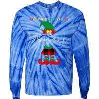 My Favorite Elves Call Me Mimi Elf Ugly Christmas Funny Gift Tie-Dye Long Sleeve Shirt