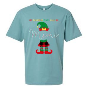 My Favorite Elves Call Me Mimi Elf Ugly Christmas Funny Gift Sueded Cloud Jersey T-Shirt