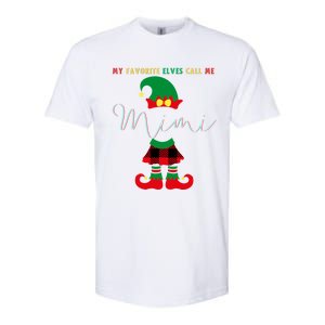 My Favorite Elves Call Me Mimi Elf Ugly Christmas Funny Gift Softstyle CVC T-Shirt