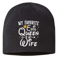 My Favorite Evil Queen Is My Wife Halloween Gifts Husband Sustainable Beanie