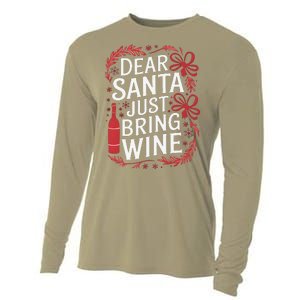 Matching Familychristmas Eve Dear Santa Just Bring Wine Cooling Performance Long Sleeve Crew