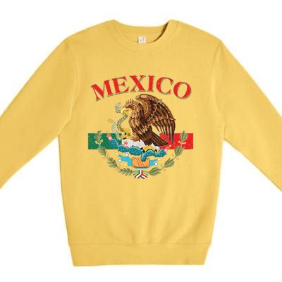 Mexico Flag Eagle Mexican Independence Day Premium Crewneck Sweatshirt