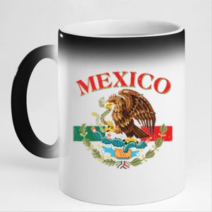 Mexico Flag Eagle Mexican Independence Day 11oz Black Color Changing Mug