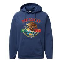 Mexico Flag Eagle Mexican Independence Day Performance Fleece Hoodie