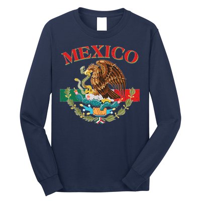 Mexico Flag Eagle Mexican Independence Day Long Sleeve Shirt