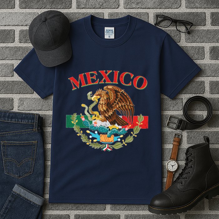 Mexico Flag Eagle Mexican Independence Day Tall T-Shirt