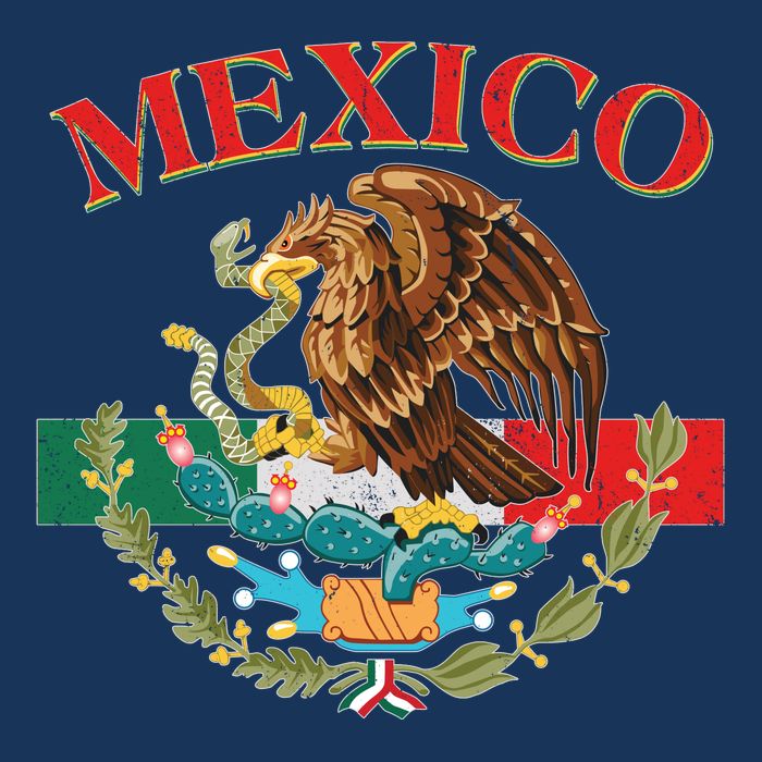 Mexico Flag Eagle Mexican Independence Day Tall T-Shirt