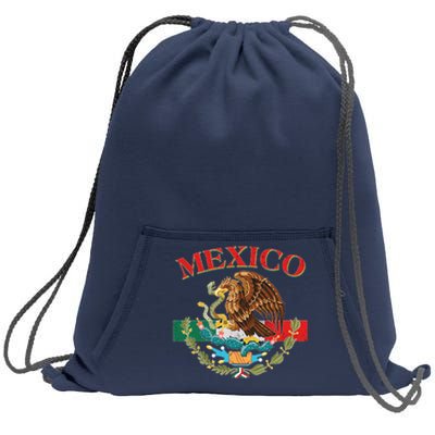 Mexico Flag Eagle Mexican Independence Day Sweatshirt Cinch Pack Bag