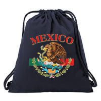 Mexico Flag Eagle Mexican Independence Day Drawstring Bag