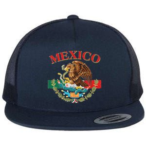 Mexico Flag Eagle Mexican Independence Day Flat Bill Trucker Hat