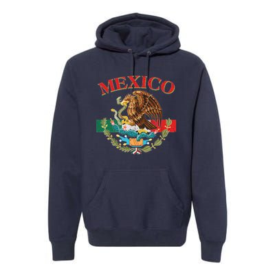 Mexico Flag Eagle Mexican Independence Day Premium Hoodie