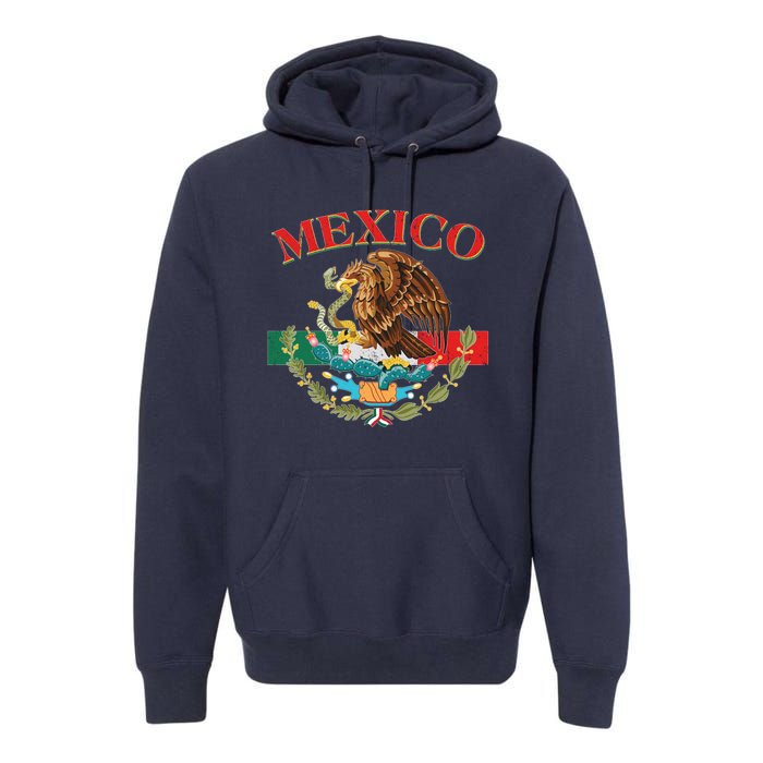 Mexico Flag Eagle Mexican Independence Day Premium Hoodie