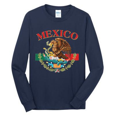 Mexico Flag Eagle Mexican Independence Day Tall Long Sleeve T-Shirt