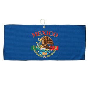 Mexico Flag Eagle Mexican Independence Day Large Microfiber Waffle Golf Towel