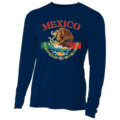 Mexico Flag Eagle Mexican Independence Day Cooling Performance Long Sleeve Crew