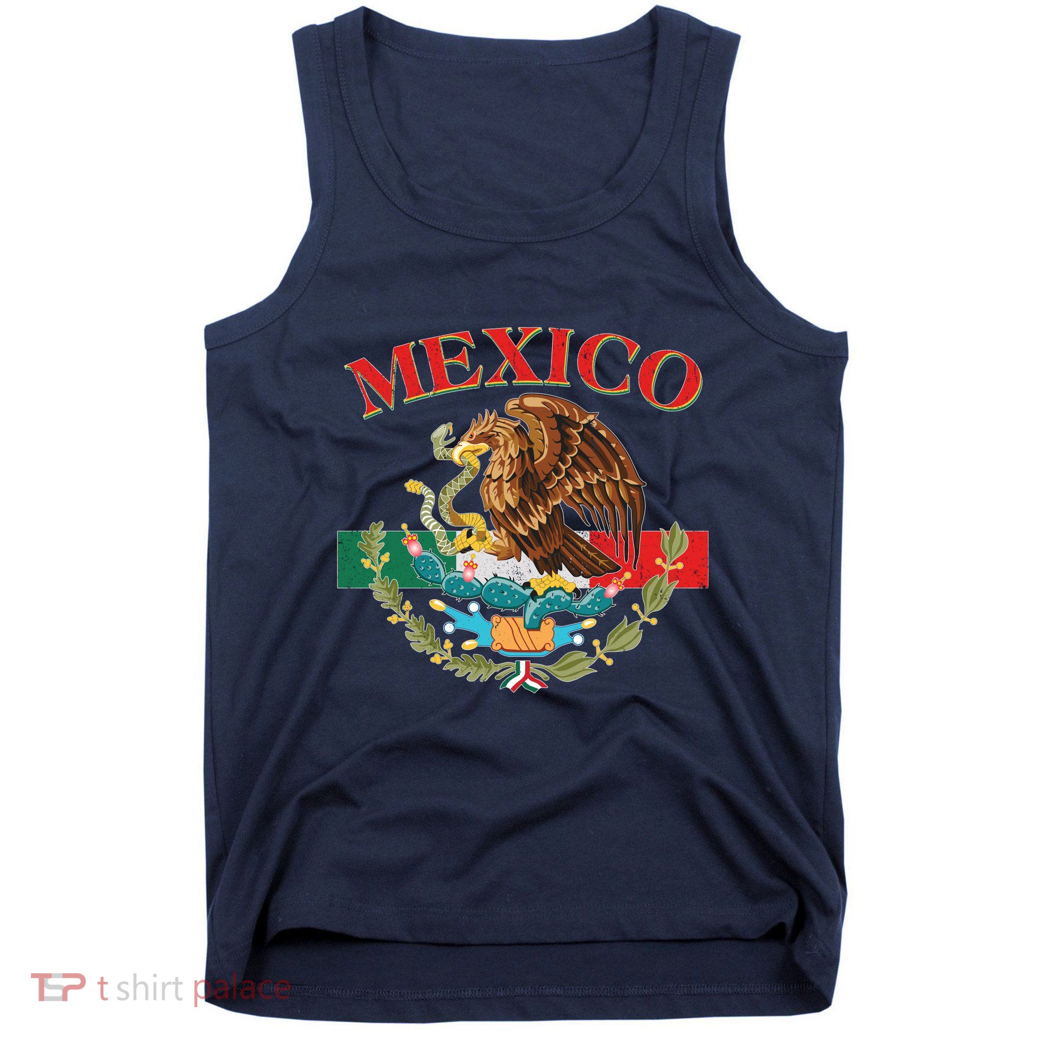 Mexico Flag Eagle Mexican Independence Day Tank Top