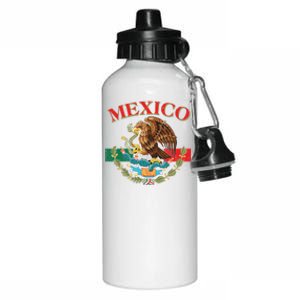 Mexico Flag Eagle Mexican Independence Day Aluminum Water Bottle