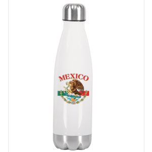 Mexico Flag Eagle Mexican Independence Day Stainless Steel Insulated Water Bottle