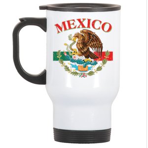 Mexico Flag Eagle Mexican Independence Day Stainless Steel Travel Mug