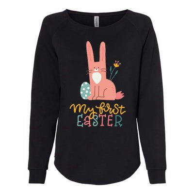 My First Easter Cute Bunny Holiday Womens California Wash Sweatshirt