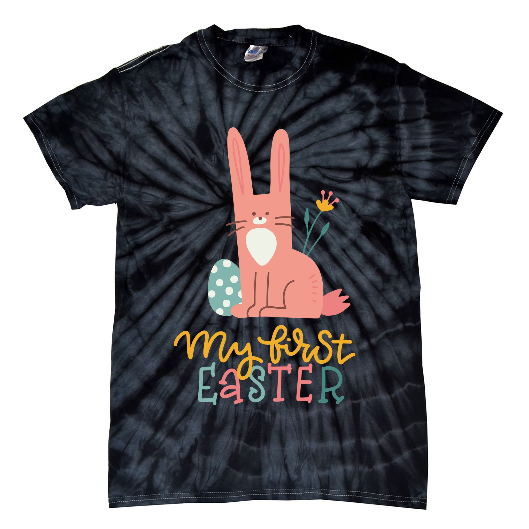 My First Easter Cute Bunny Holiday Tie-Dye T-Shirt