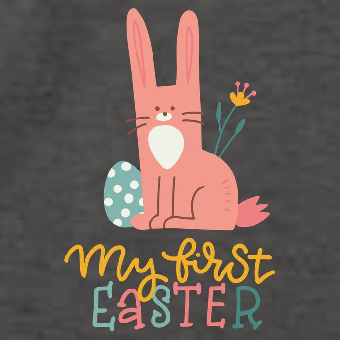 My First Easter Cute Bunny Holiday Vector Backpack